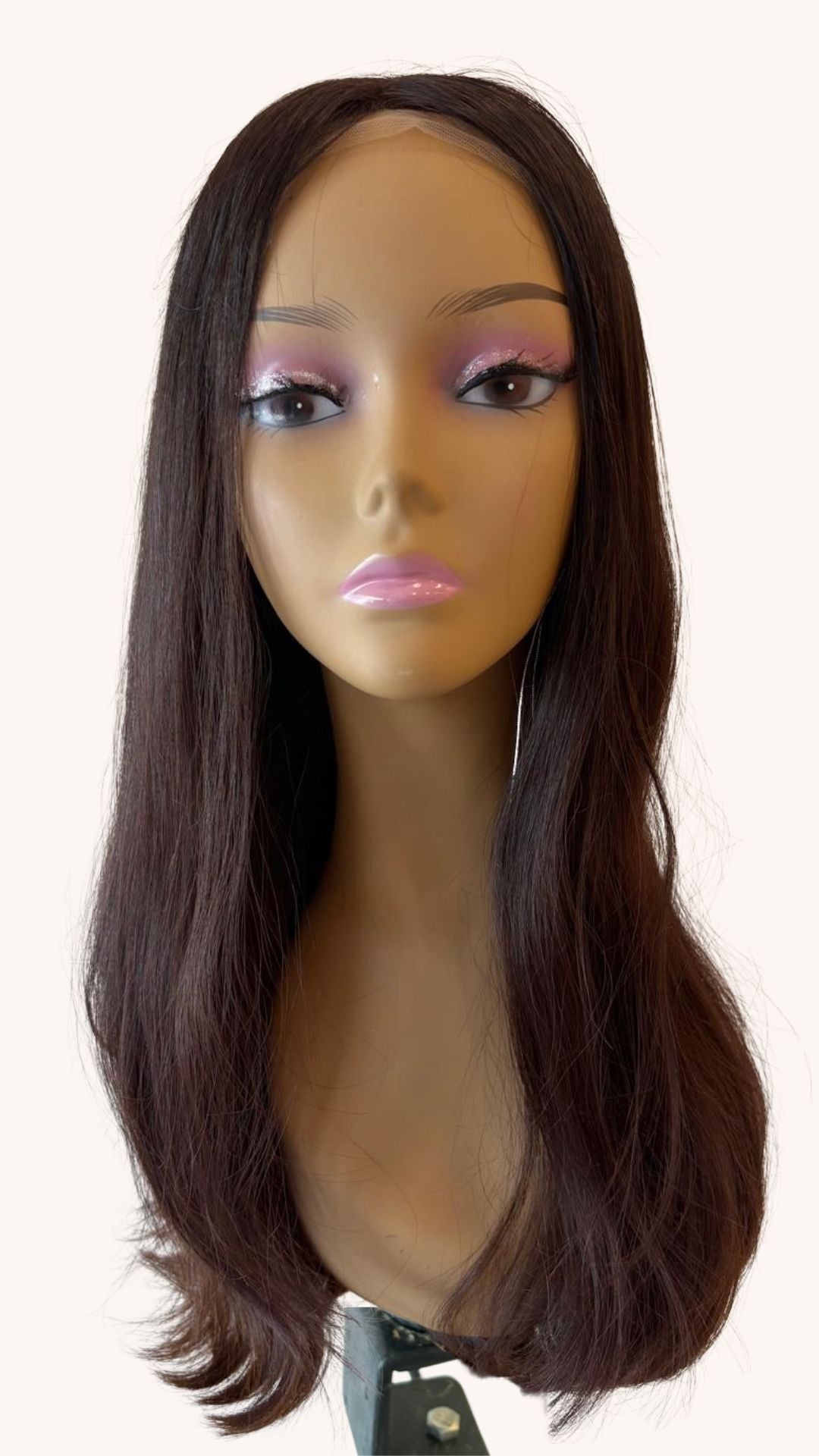 Lace top wig Human hair 4# 24' M