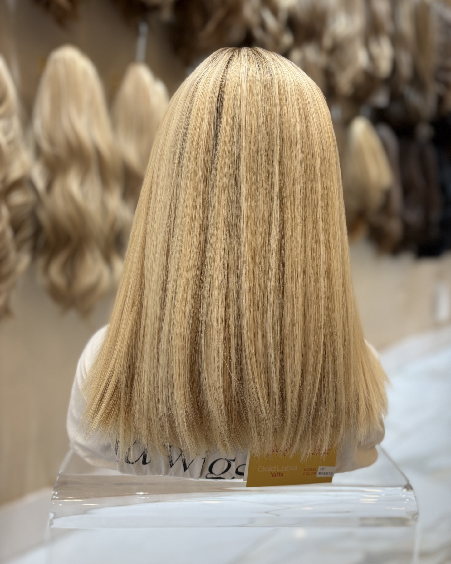 Skin Top Wig - Processed Hair -  #24/613 - 15"