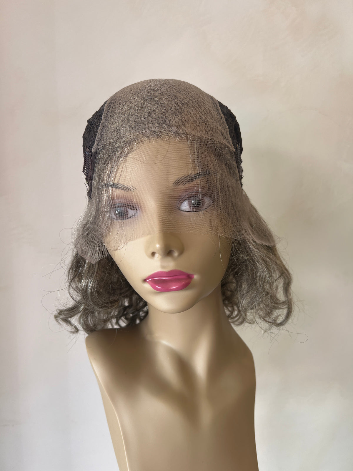 Salt & Pepper Natural Human Hair Yaffa Wig Lace Top