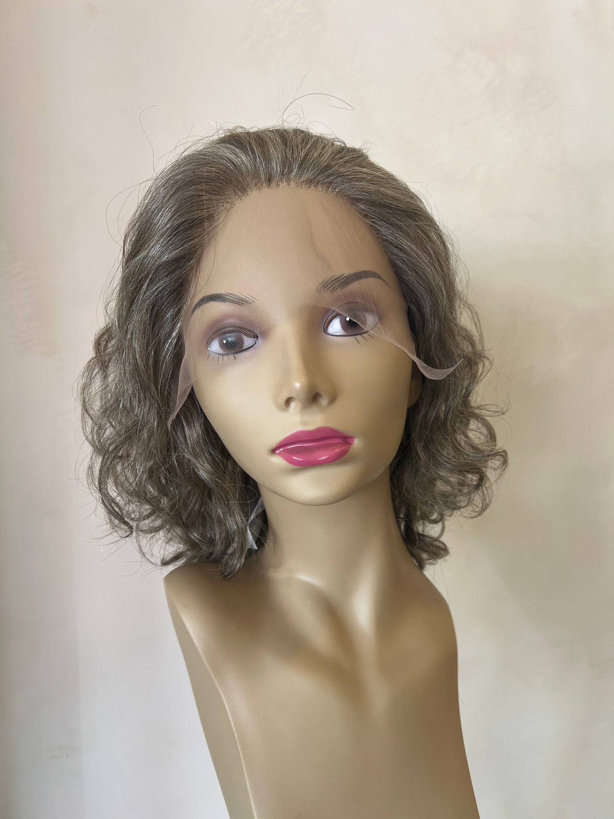 Salt & Pepper Natural Human Hair Yaffa Wig Lace Top