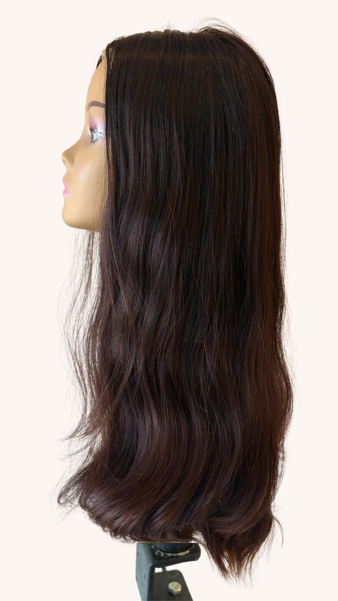 Lace top wig Human hair 4# 24' M