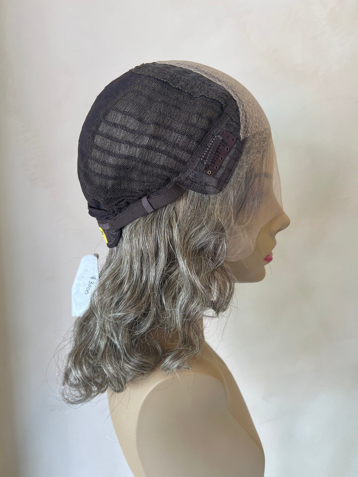 Salt & Pepper Natural Human Hair Yaffa Wig Lace Top