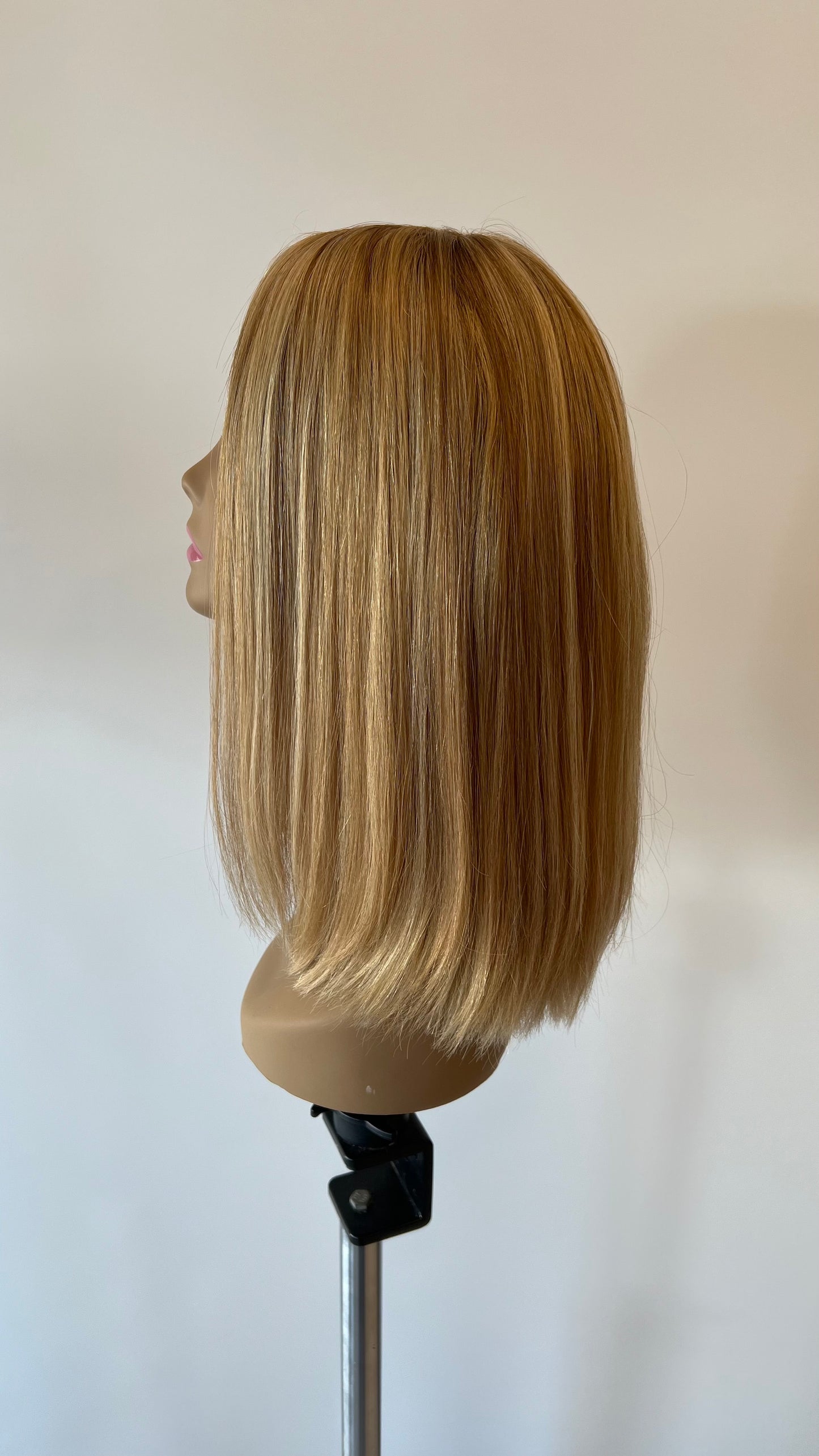 Skin Top Wig - Processed Hair - #T4/8T613/27 - 15"