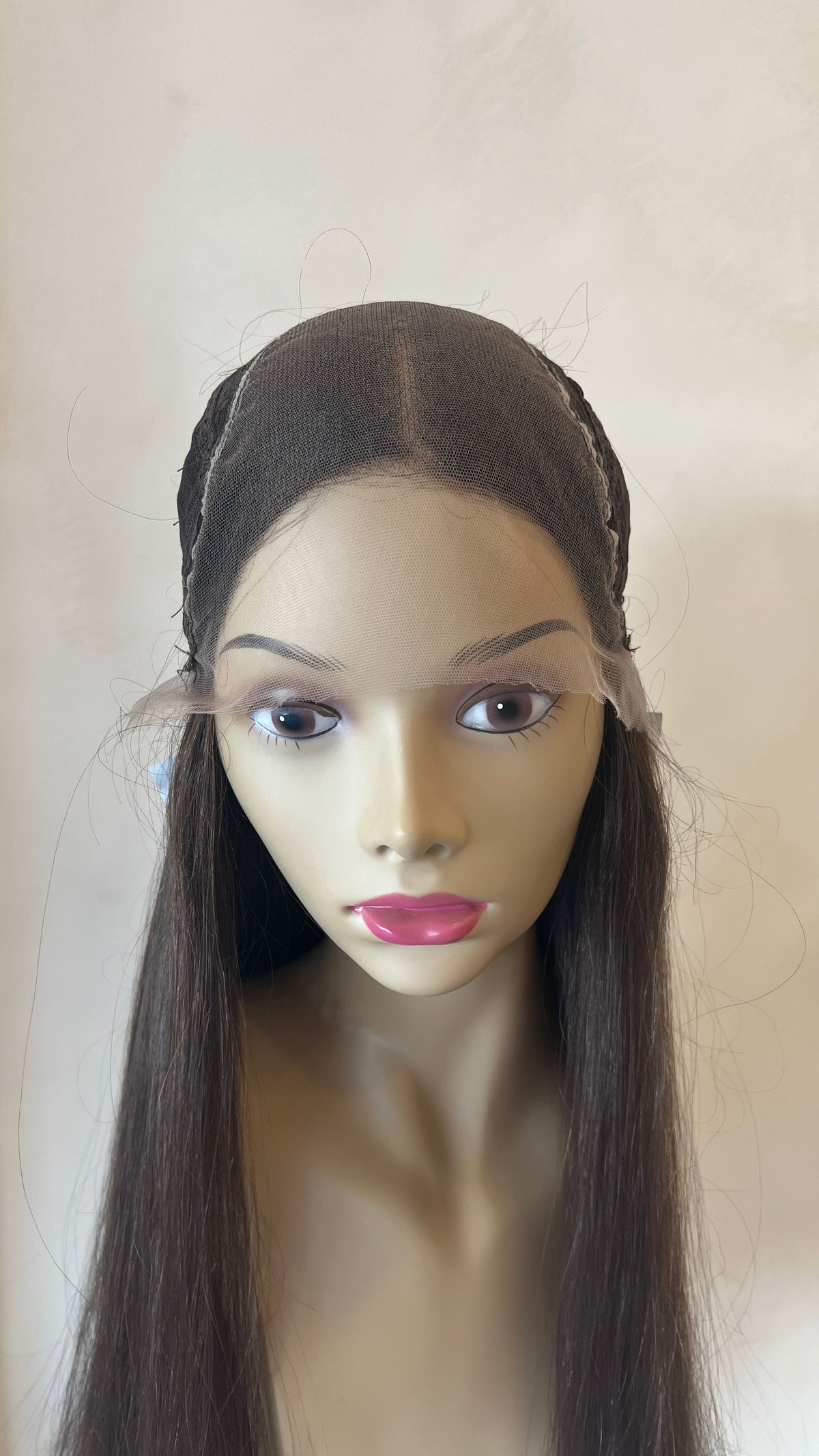 27" #6 Brown Human Hair Wig V.E. 260991